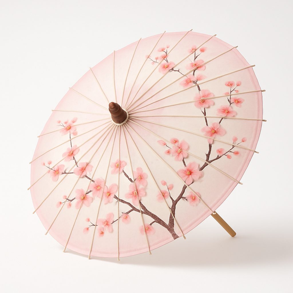 Ombrelle motif fleuri personnalisable